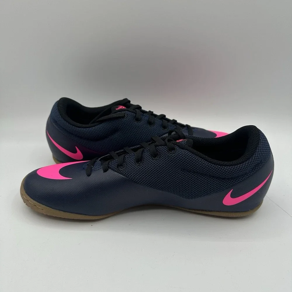 Nike Mercurial X IC Shoes Mens 12 Navy/Pink Blast Indoor Soccer‎ Turf 725244-446